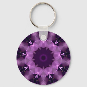 Amethyst Kaleidoscope Keychain