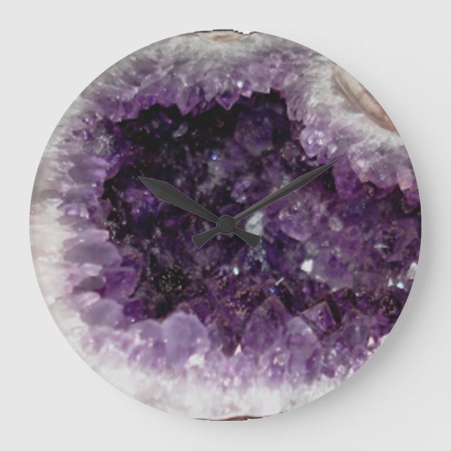 AMETHYST m3galleryStudio acrylic wall clock  (Front)