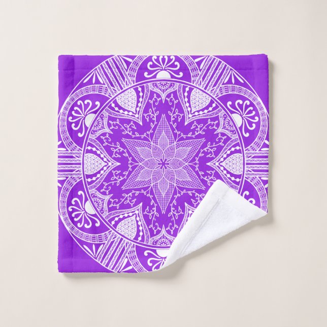 Amethyst Mandala (Gant de toilette)