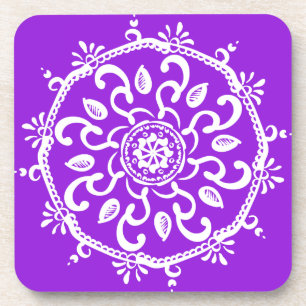 Amethyst Mandala Coaster