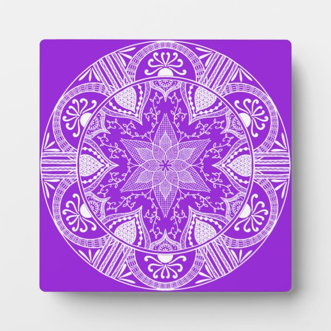 Amethyst Mandala Plaque (Front)