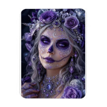 Amethyst Moon Calavera – Purple Day of the Dead