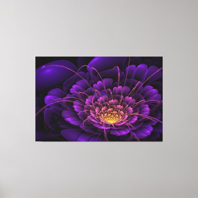 Amethyst on fire canvas print (Front)