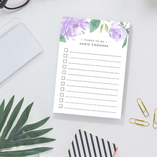 Amethyst Peony | Personalized To Do List Post-it Notes (Creator Uploaded)