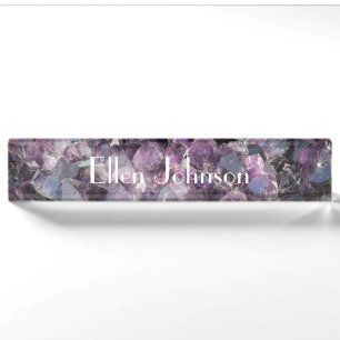 Amethyst Personalizable Nameplate