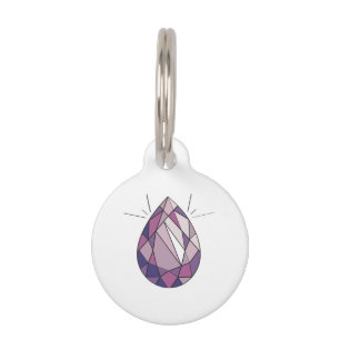 Amethyst Pet Tag
