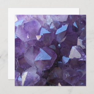 Amethyst Photo Blank Invitation