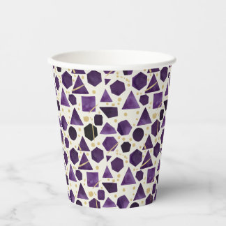 Amethyst Prism Mosaic Paper Cups