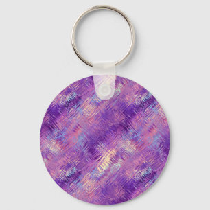 Amethyst Purple Crystal Gel Texture Keychain