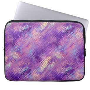 Amethyst Purple Crystal Gel Texture Laptop Sleeve