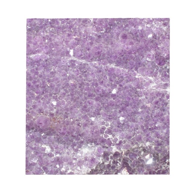 Amethyst - Purple Crystal Notepad (Front)
