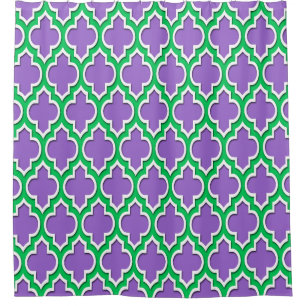 Amethyst Purple Emerald Green Wht XL Moroccan #4DS