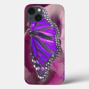Amethyst Purple Monarch Butterfly iPad case