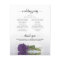 Amethyst Purple Rose Chic Budget Wedding Program