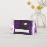 Amethyst Purple & Silver Wedding Table Number Place Card<br><div class="desc">Amethyst Purple & Silver Geode Agate Marble, With Sparkling Silver foil accents, and Modern trendy brushed script font. Ultra Violet Purple, Lavender, and white stone look, is luxurious and modern for your wedding - Personalized Wedding Reception Guest Seating Table Number Place Card! ~ Check my shop to see the entire...</div>