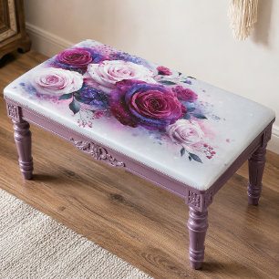 Amethyst Rose Butterfly Bouquet Decoupage Tissue Paper