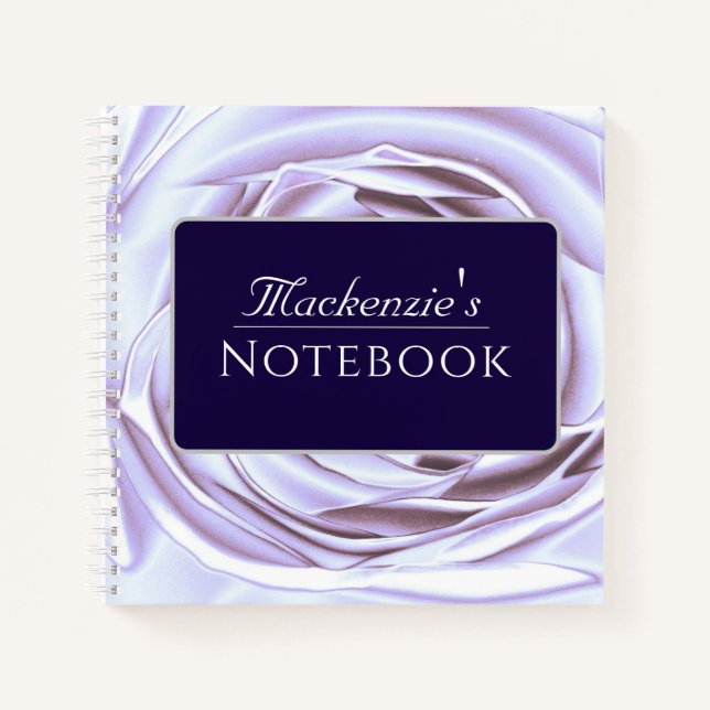 Amethyst Rose Spiral Notebook (Front)