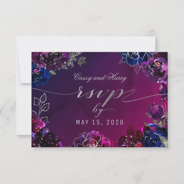 Amethyst Sapphire Ombr Jewel Tone Meal Choice RSVP (Front)