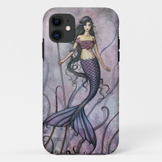 Amethyst Sea Fantasy Mermaid Art Case-Mate iPhone Case (Back)