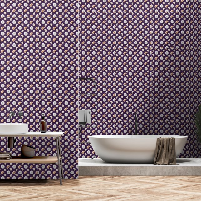 Amethyst Shell Mirage  Wallpaper (Bathroom)