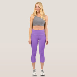 Amethyst (solid colour)  capri leggings