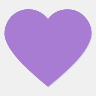 Amethyst (solid colour)  heart sticker