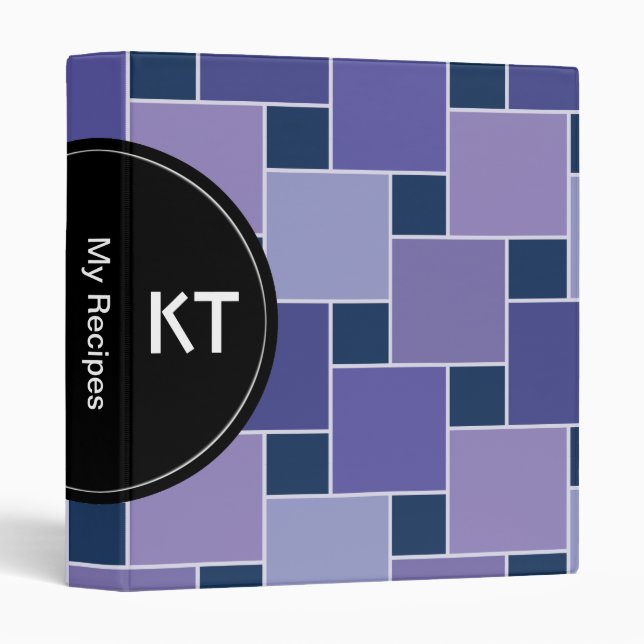 Amethyst Squares Binder (Front/Spine)