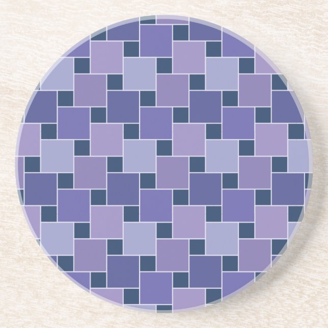Amethyst Squares Coaster (Front)