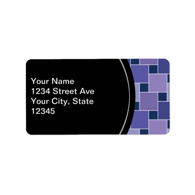 Amethyst Squares Label (Front)
