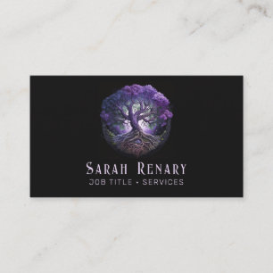Amethyst Tree of Life Business Card