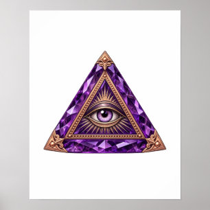 Amethyst Vault Eye Poster