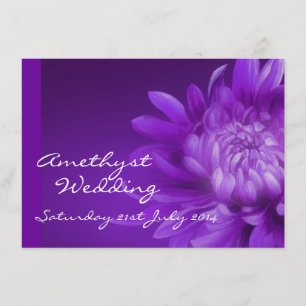 Amethyst wedding party invite 6th