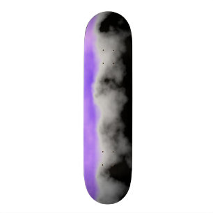 Amethyst White Grey Black Geode Druzy Crystal look Skateboard