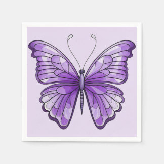 Amethyst Wings Paper Napkin