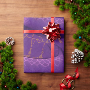 Amethystine Python Retro Colourful Custom Pattern Wrapping Paper