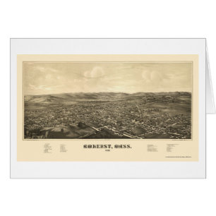 Amherst, carte panoramique de mA - 1886