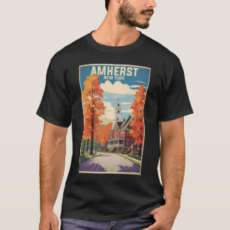 Amherst New York Usa Vintage Travel Tourism   T-Shirt