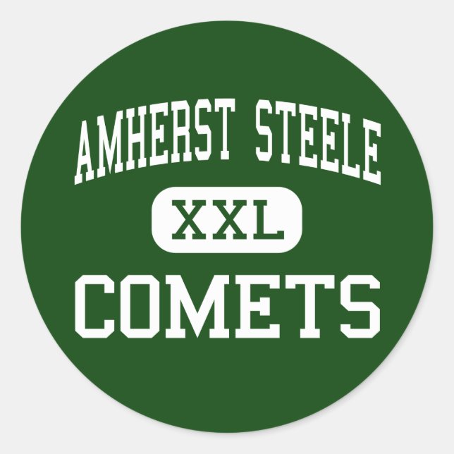 Amherst Steele - Comets - High - Amherst Ohio Classic Round Sticker (Front)