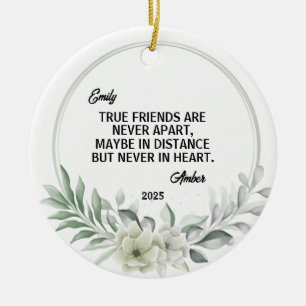 Ami de longue distance ornement de Noël, Ami