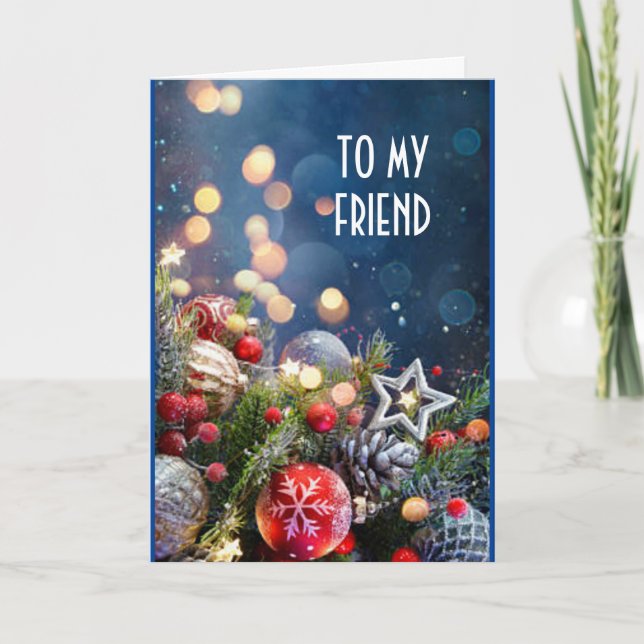 **AMI SPÉCIAL** À LA CARTE DE VACANCES DE NOËL (Devant)