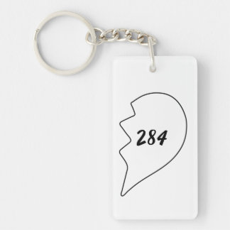 Amicable Numbers (220 284) Ceramic Ornament Keycha Keychain