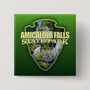 Amicalola Falls (arrowhead) 2 Inch Square Button