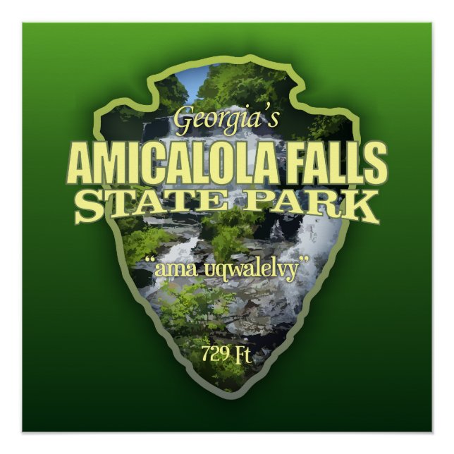 Amicalola Falls (arrowhead) Poster (Front)