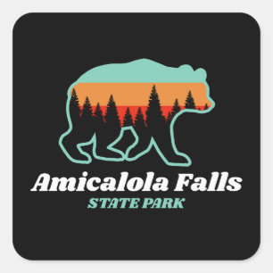 Amicalola Falls State Park Georgia  Square Sticker