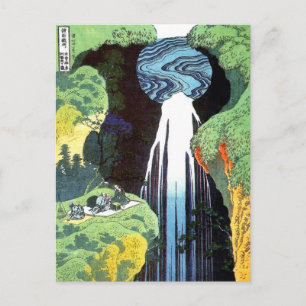 Amida Waterfall on the Kisokaido Road, Hokusai Postcard