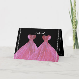 AMIE Invitation de Bridesmaid - Sparkly PINK Gowns