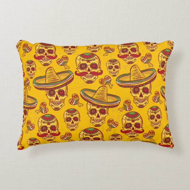 Amigo Skulls Accent Pillow (Front)