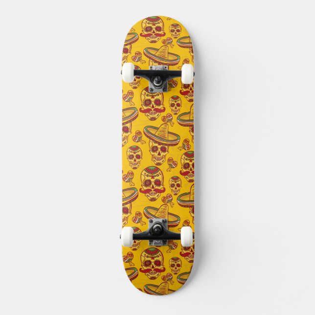 Amigo Skulls Skateboard (Front)