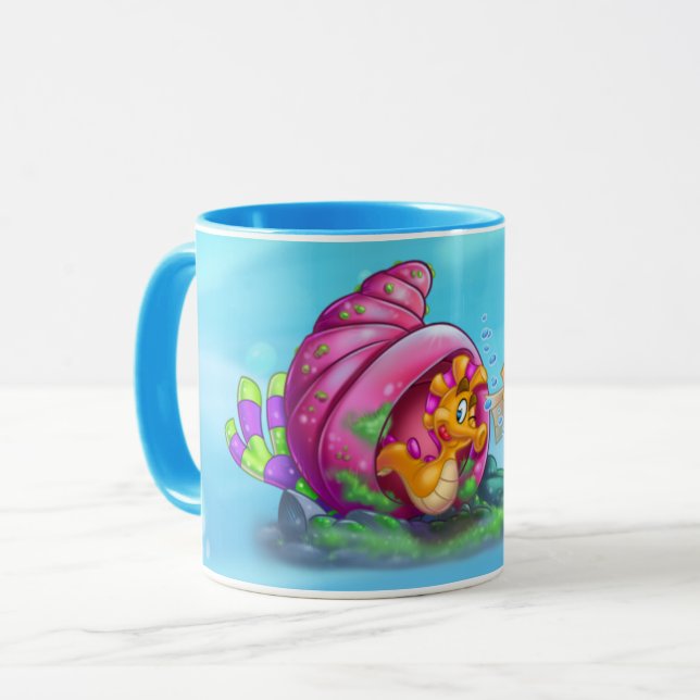 AmiPoisson mignon dessin animé poisson mug (Devant gauche)