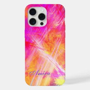 Amira - Personalize Your Own Name, Multi-Coloured iPhone 15 Pro Max Case
